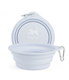 PoyPet Large Silicone Collapsible Dog Bowl 500 mL(Purple)