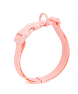 PoyPet Silicone PVC Waterproof Dog Collar(Pink)